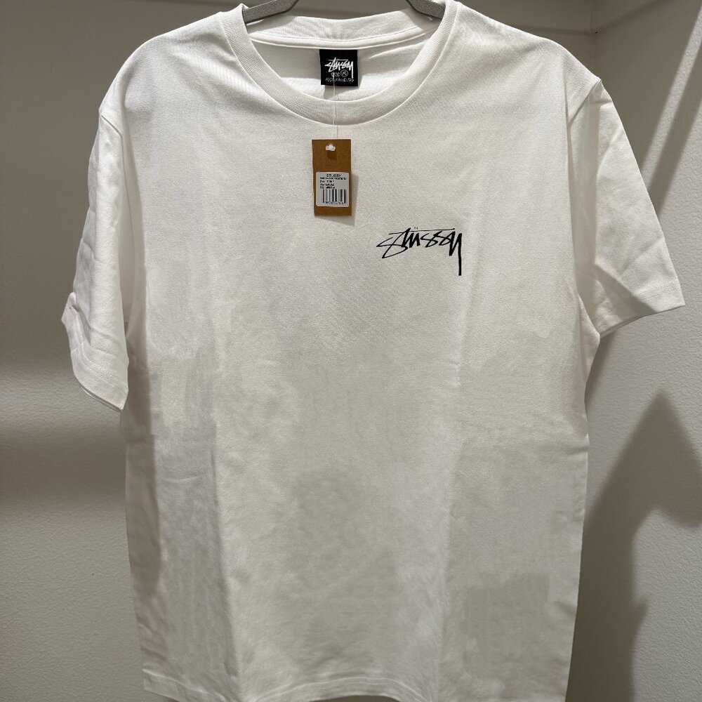 Stussy Spider Graphic Tee White BNWT Arachnid Pig Dyed Shirt